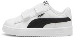 PUMA Puma, Rickie tépőzáras műbőr sneaker, Fekete, Fehér, 26 EU (394254-13-8.5)