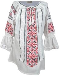 Rody s Forever Női blúz típus pl. 024, tiszta fehér/piros, L-es méret (R828RL)