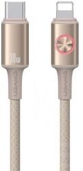 USAMS Cablul de date iPhone 14 Plus / 14 Pro Max / 14 Pro USAMS HUAN, tip Type-C - Lightning, 120 cm, GRI TITAN (SJ753USB02)