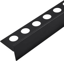 BALNEO plintă în pantă pentru scurgere liniară 120 cm negru D0101020110-1 (D01010201101)