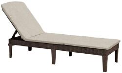 Keter 255891 Jaipur műrattan napozóágy (párnával) - barna-szürke-bézs
