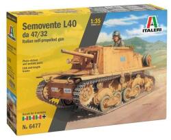 Italeri Model asamblabil Italeri Moderne: Trenuri - Tun italian autopropulsat Semovente L40 da 47/32 (ITA6477)