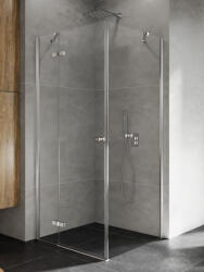 NEW TRENDY Kalibra cabină de duș 110x80 cm dreptunghiular crom luciu/sticlă transparentă K-5014 (K5014)