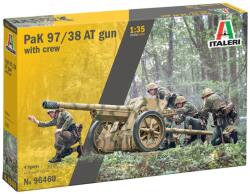 Italeri Model asamblabil Italeri Moderne: Trenuri - tun antitanc german Pak 97/38 AT cu echipaj, 4 cifre (ITA96460)