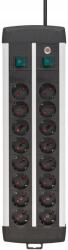 brennenstuhl Prelungitor Brennenstuhl - Premium Alu-Line, 16 prize , 3 m, argintiu/negru (1391000916)