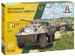 Italeri Model asamblabil Italeri Militare: Automobile - mașină blindată americană M8 Greyhound/Automobil blindat multifuncțional M20 (ITA7087)