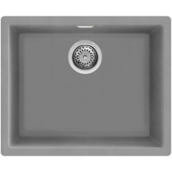 Smeg Chiuveta de bucatarie pentru montare sub blat SMEG Quadra VZP56CT, 56 cm, Antibacteriana, Rezistenta la zgarieturi si la razele UV, Gri (VZP56CT) Chiuveta