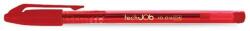 FlexOffice Golyóstoll, 0, 4 mm, kupakos, FLEXOFFICE "TechJob", piros FO-016RED (FO-016RED)