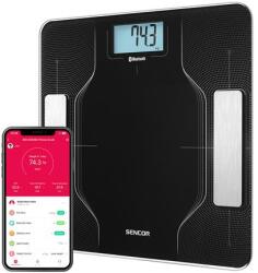 Sencor Cantar Smart Fitness Sencor SBS8002BK, Aplicatie SENCOR Home, iOS/Android, Bluetooth (Negru) (S-SBS8002BK) Cantar baie