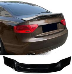 Audi A5 8T Coupé 2007-2013 R stílusú csomagtartó spoiler fényes fekete ABS műanyagból