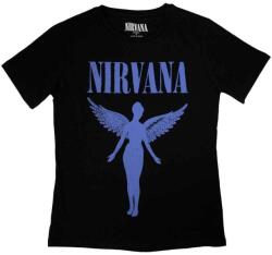 Nirvana Angelic Blue Mono Black M Női Ing (NIRVTS82LB02)
