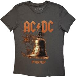 AC/DC Bell Lightning EU Tour '25 (Back Print & Ex-Tour) Charcoal Grey S Női Ing (ACDC25TS166LC01)