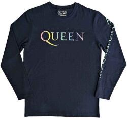 Queen Rainbow Crest (Back & Sleeve Print) Denim Blue XL Ing (QULST97MD04)