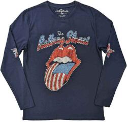 The Rolling Stones US Tour '78 (Back & Sleeve Print) Navy Blue L Ing (RSLST116MN03)