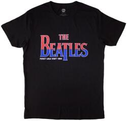 The Beatles First USA Visit Black XL Ing (BEATTEE640MB04)