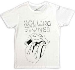 The Rolling Stones Hackney Diamonds Diamond Tongue Outline (Back Print) White M Ing (RSTS238MW02)