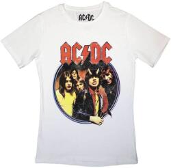 AC/DC Highway To Hell Circle White S Női Ing (<![CDATA[ACDCTS104LW01]]>)