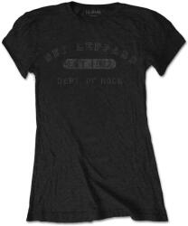 Def Leppard Collegiate Logo Black S Női Ing (DEFLTS01LB01)