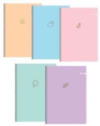 Junior Caiet A5, liniat 544, 40 coli, Soft Touch (mix / preț 1 buc. )