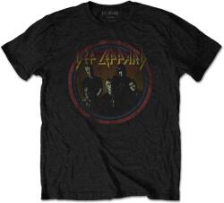 Def Leppard Vintage Circle Black L Ing (DEFLTS03MB03)