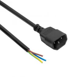 Akyga Cablu alimentare IEC C14 la fire deschise CU 1.8m, Akyga AK-OT-09C (AK-OT-09C)