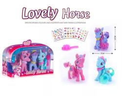 Global Express Set de joacă ponei Lovely Horse - 3 buc (8079B) Figurina