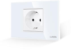 Luxion Priza Simpla LUXION cu Rama din Sticla, Standard Italian, 2/3M