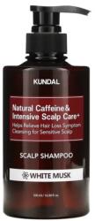 KUNDAL Natural Caffeine & Intensive Scalp Care Shampoo - White Musk - Șampon împotriva Căderii Părului 500ml
