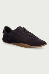 Calvin Klein BALLET SNEAKER LACEUP LTH-SUE sportcipő női velúr - barna Női 38