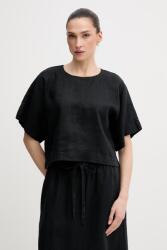 DKNY női lenvászon blúz - fekete S
