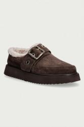 Inuikii női velúr papucs Micro Buckle - barna Női 38
