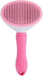  Öntisztító Slicker Brush Fésű - A legjobb kisállat macska kutyaápolás, hosszú, rövid szőr - laza aljszőrzet kihullása kusza szőr eltávolítja eszköz - rózsaszín