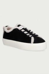 Inuikii Shearling Low sportcipő női velúr - fekete Női 37