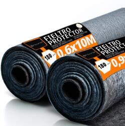 Ofituria Padlóvédő Gyapjú 60 cm x 10 m, 180 g/m2, 2 db-os készlet, festéshez és felújításhoz, szürke padlóvédő fólia
