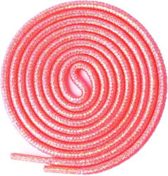 Olukssck csillogó kerek cipőfűző, 2 pár - neon rózsaszín - 80 cm