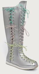 Koi Footwear Numinous Lace Up Charm Long Boots női csizma - ezüst Női 41