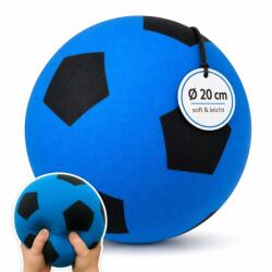 alldoro Habszivacs Labda Kék, Ø 20 cm, Extra Puha Softball, Focilabda Gyerekeknek 0 Éves Kortól, Csendes és Könnyű, Beltéri és Kültéri Haszn