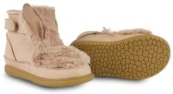 Donsje gyerek télicipő velúrból Roumi Shoes Fluffy Bunny - bézs 21