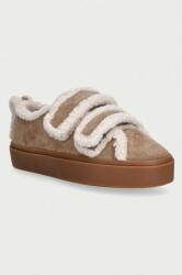 Inuikii Shearling Low Velcro sportcipő női velúr - bézs Női 39