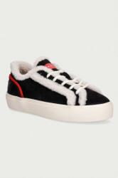 Inuikii Lila Shearling Lace Up sportcipő női velúr - fekete Női 36