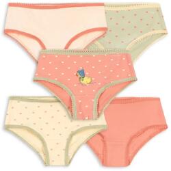 Konges Sløjd gyerek pamut elasztánnal BASIC 5 PACK GIRL UNDERPANTS GOTS 5-es csomag - narancssárga 110