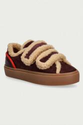 Inuikii Lila Shearling Low Velcro sportcipő női velúr - burgundia Női 40