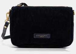 Gianni Chiarini keresztpántos táska női velúrbőr NORA POUCH - sötétkék Univerzális méret