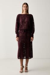 TWINSET pulóveres pamuttal - burgundia XS
