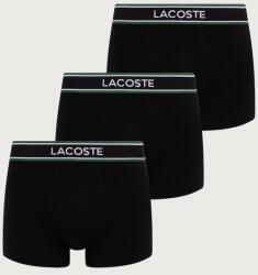 Lacoste testhezálló boxeralsó férfi pamuttal 3-as csomag - fekete XL