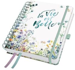 Sigel Naptár, spirál, A5, heti, 2027, kemény borító, SIGEL Jolie , Summer Tangle (7J607) - kellekanyagonline
