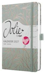 Sigel Naptár, A5, heti, 2027, kemény borító, SIGEL Jolie , Twilight Green (7J365) - kellekanyagonline
