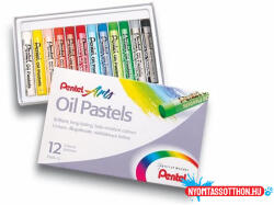 Pentel Olajpasztell kréta, PENTEL, "Arts", 12 különböző szín (PENPHN12U) - nyomtassotthon
