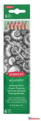 Derwent Grafitceruza szett, hatszögletű, DERWENT "Academy", 6 különböző keménység (COR_E2300086)