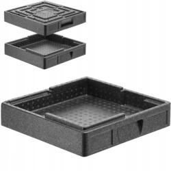 HENDI Salto Catering thermo tároló 35x35x4.5cm 5L élelmiszer szállításhoz (4901996631802)